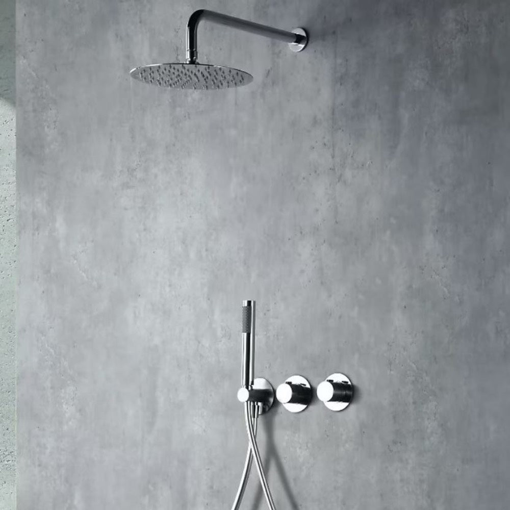 Colonne de douche encastrée thermostatique série Assen