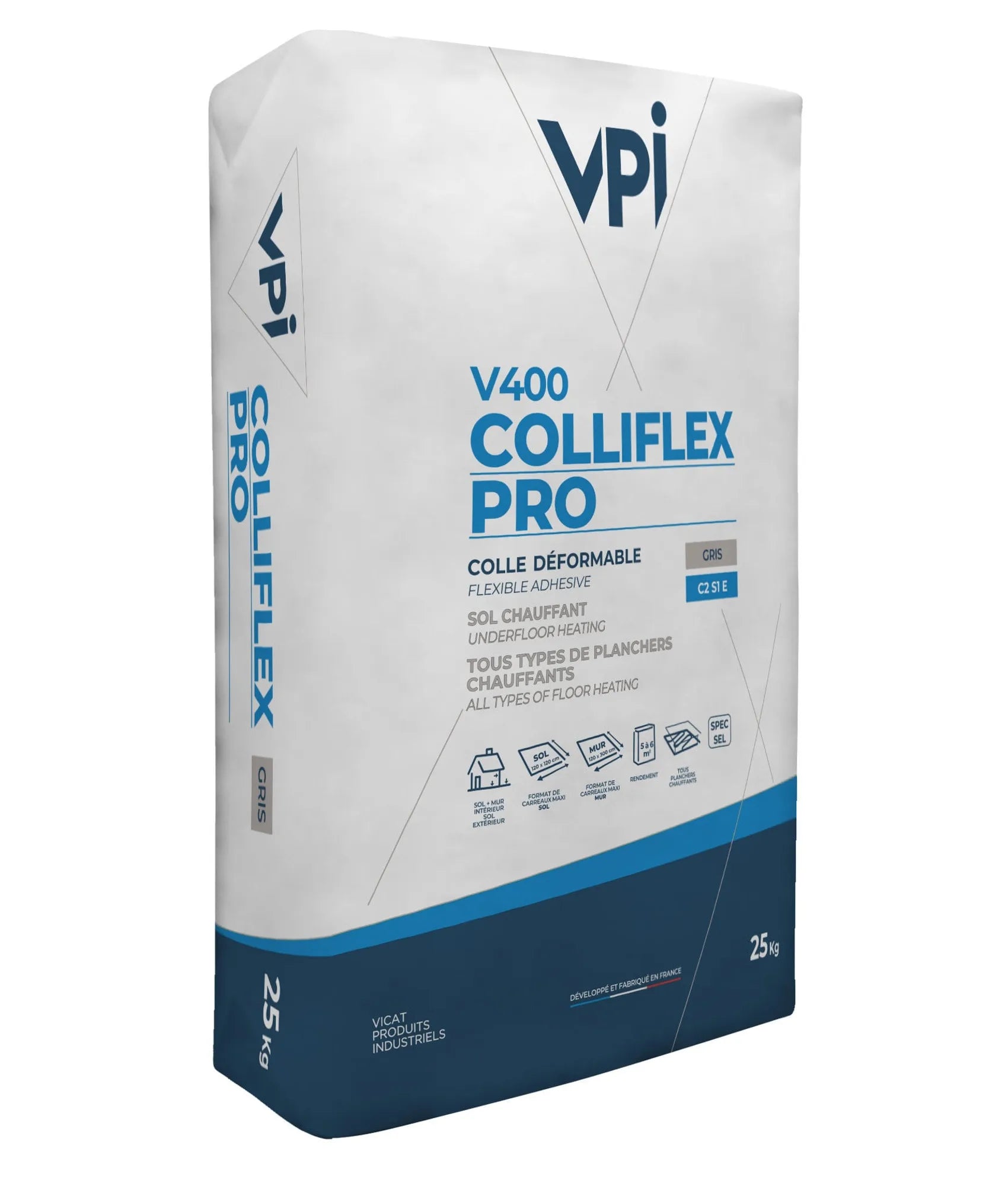 Colliflex Pro V400 – Colle carrelage améliorée (C2S1E) - 25kg