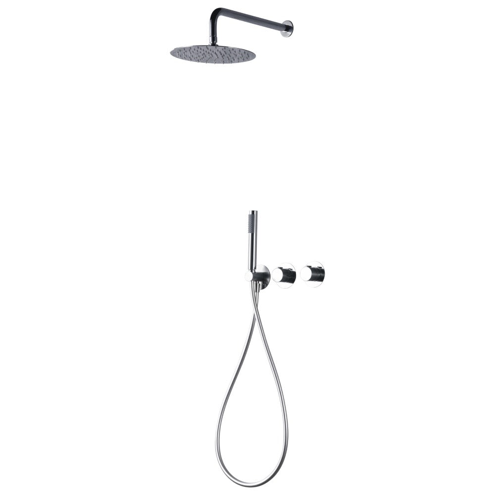Colonne de douche encastrée thermostatique série Assen