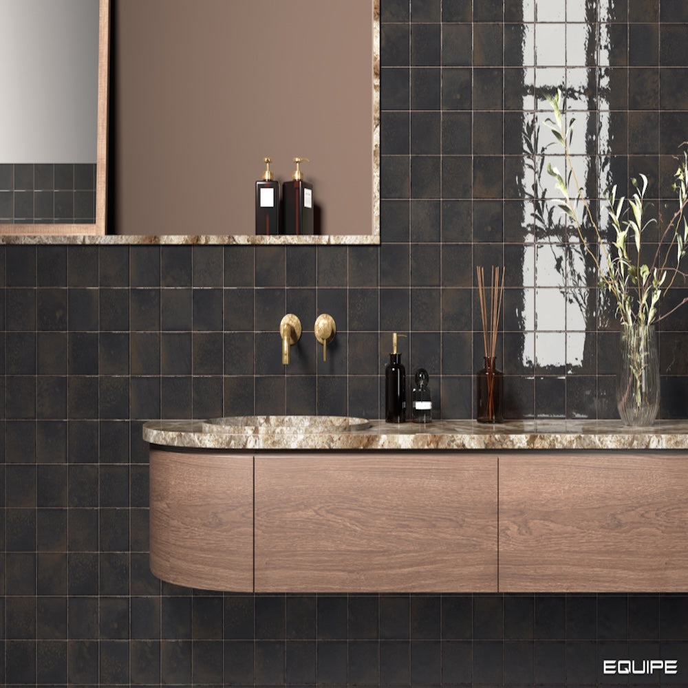 Carrelage Intérieur Quartz Bohemian 10x10 cm Effet Zellige