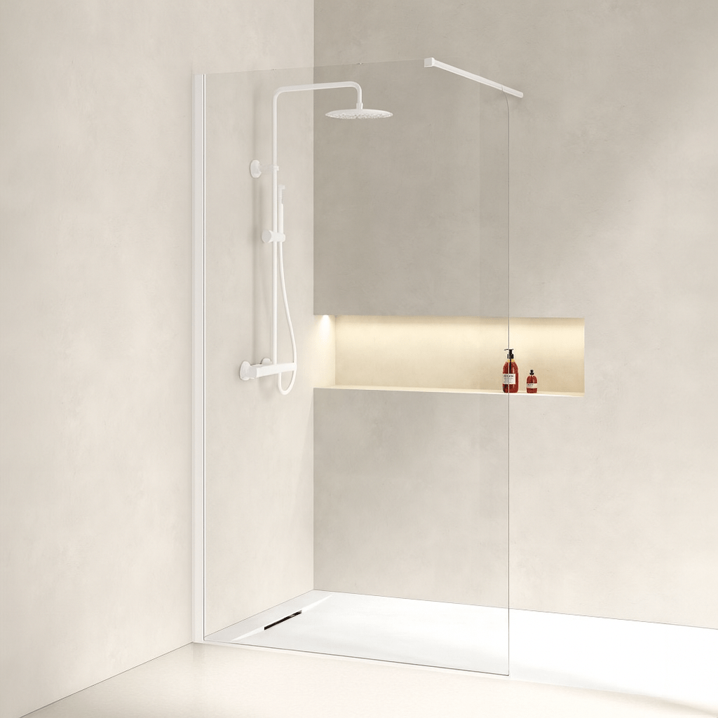 Paroi de douche fixe arrondie