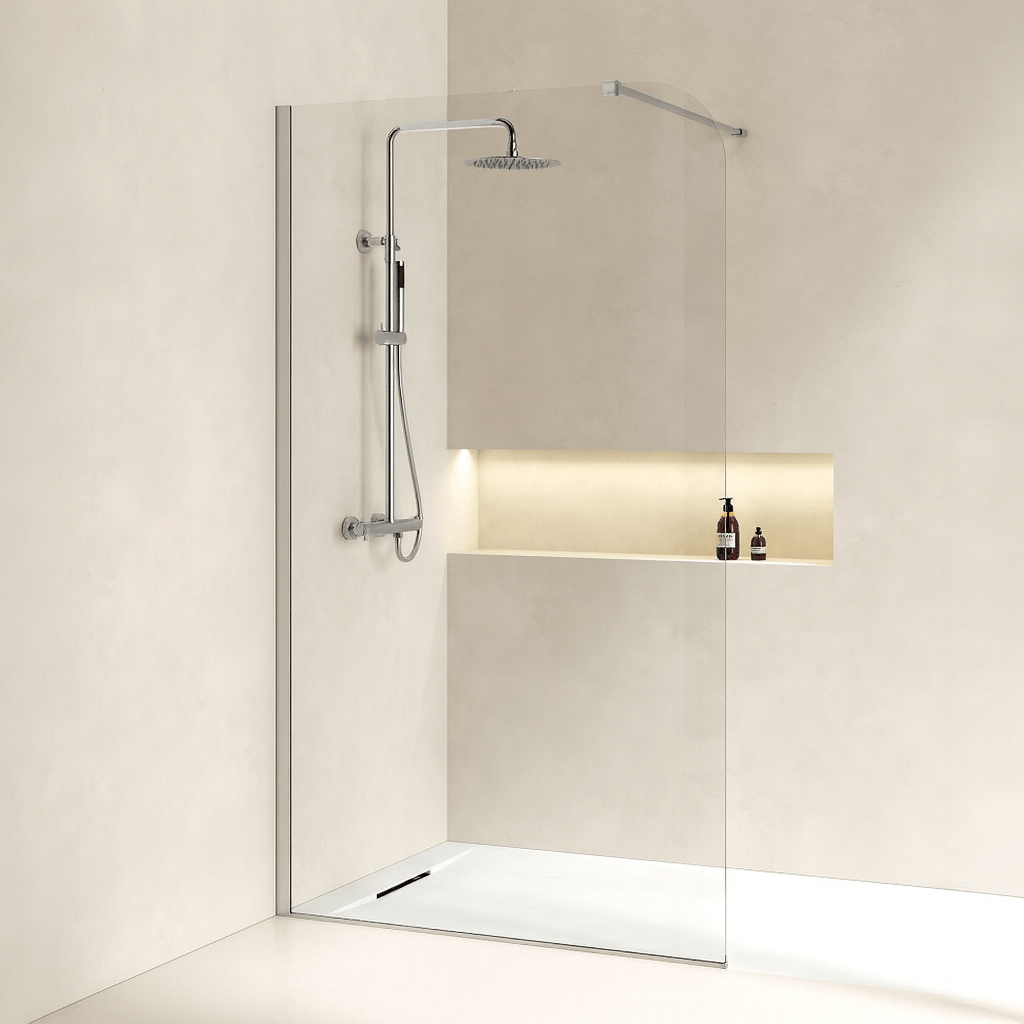Paroi de douche fixe arrondie