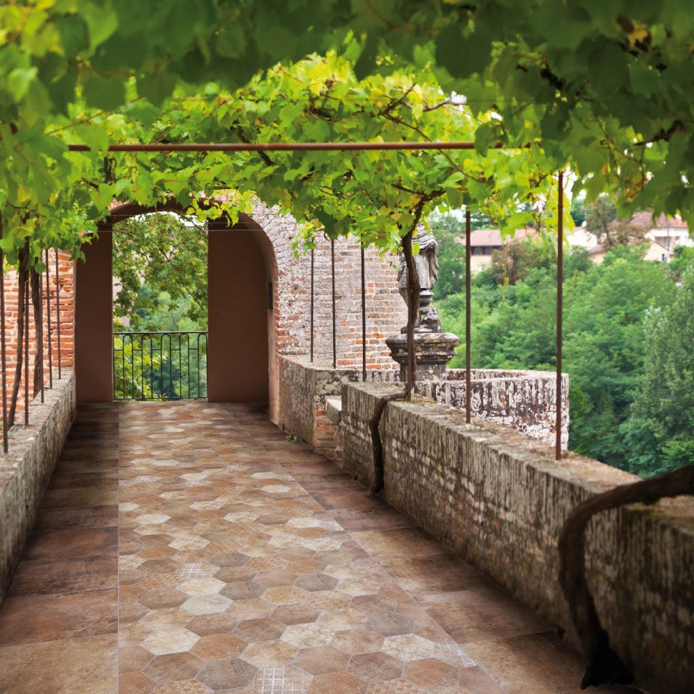 Carrelage Intérieur Albadia 22x25 Hexagonal Effet Carreau de Ciment