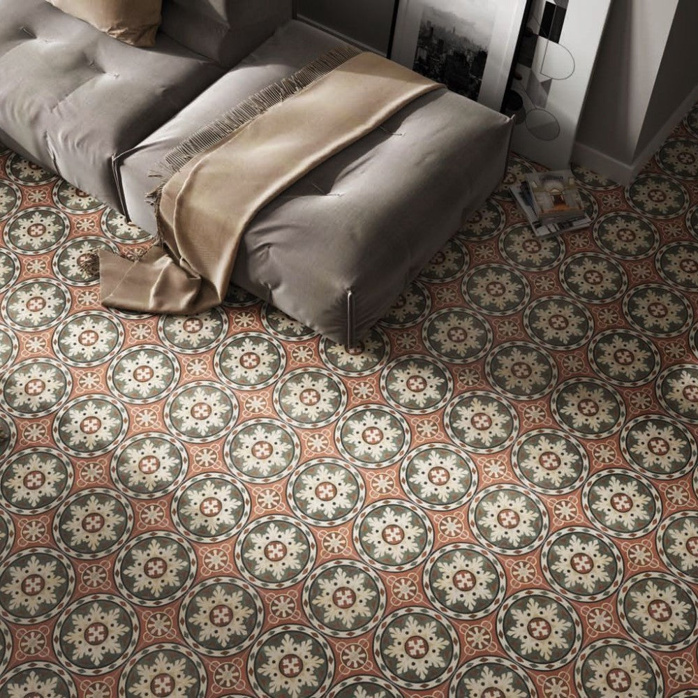 Carrelage Intérieur Abana 25x25 Effet Carreau de Ciment