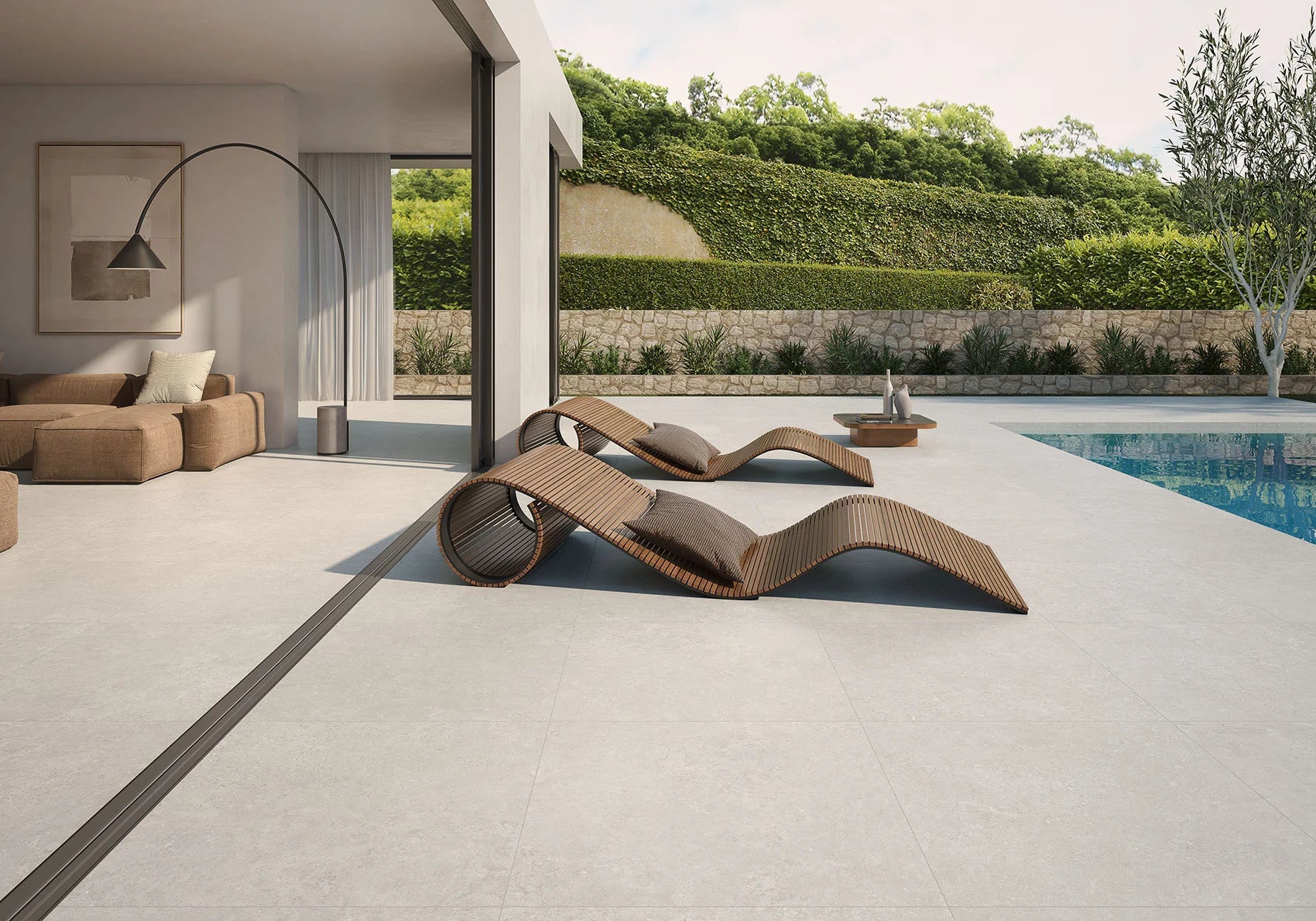Carrelage Intérieur Batela 90x90 cm Effet Pierre