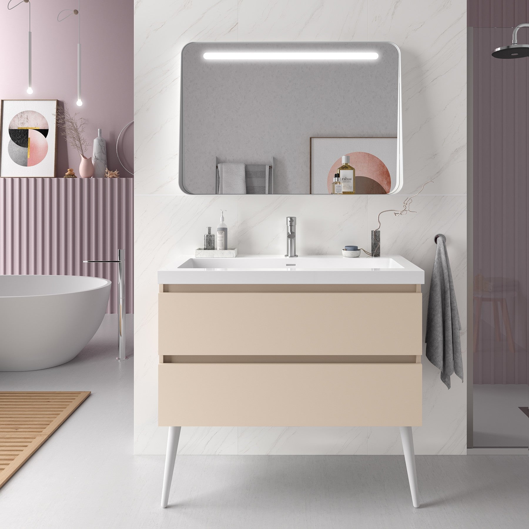 Meuble de salle de bain Spirit Salgar (2 Tiroirs)