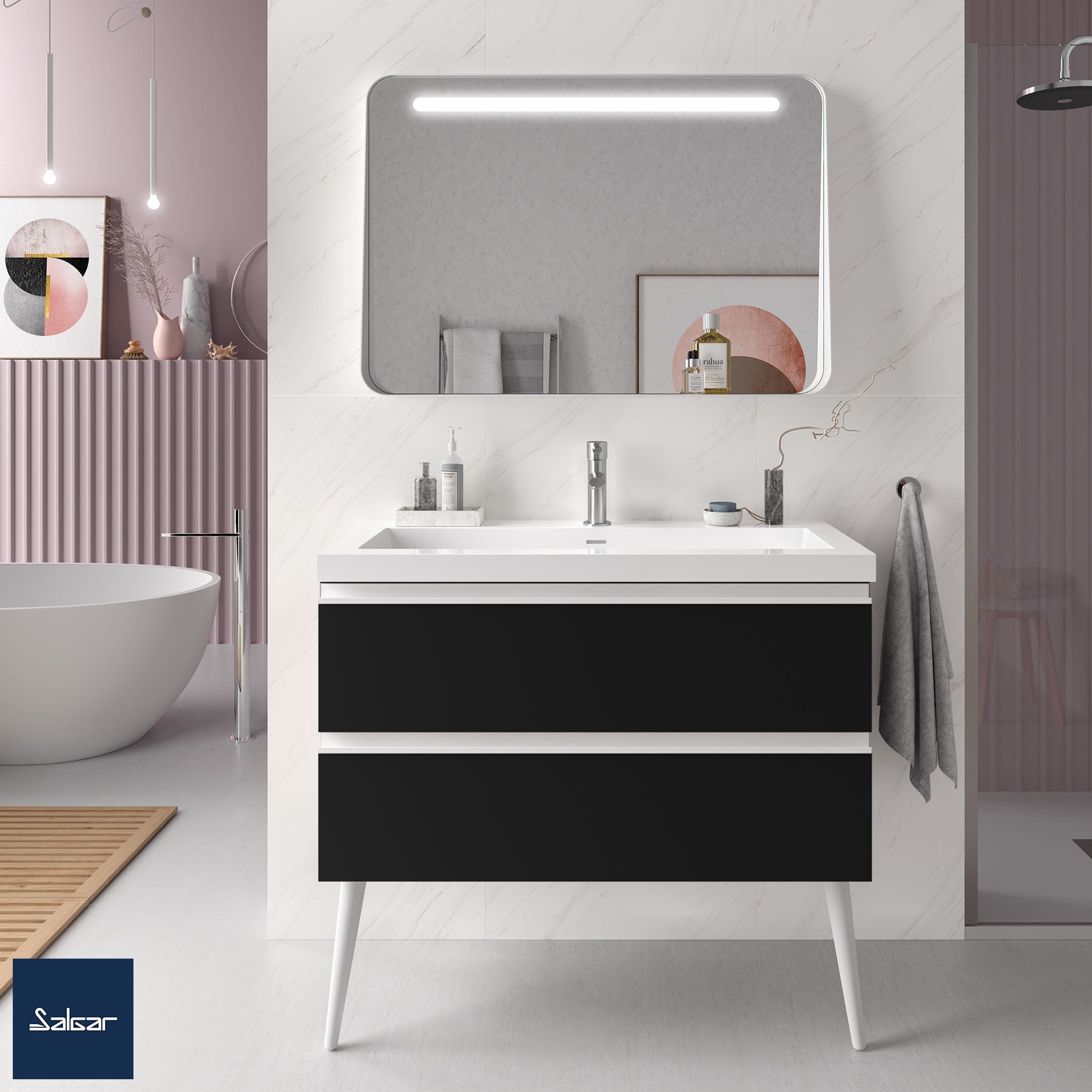 Meuble de salle de bain Spirit Salgar (2 Tiroirs)