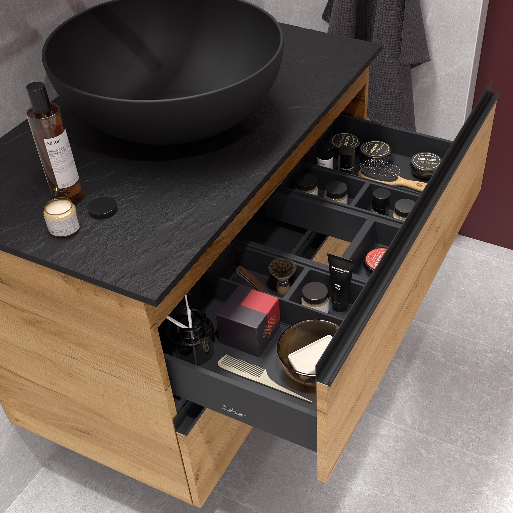 Meuble de salle de bain Spirit Salgar (2 Tiroirs)