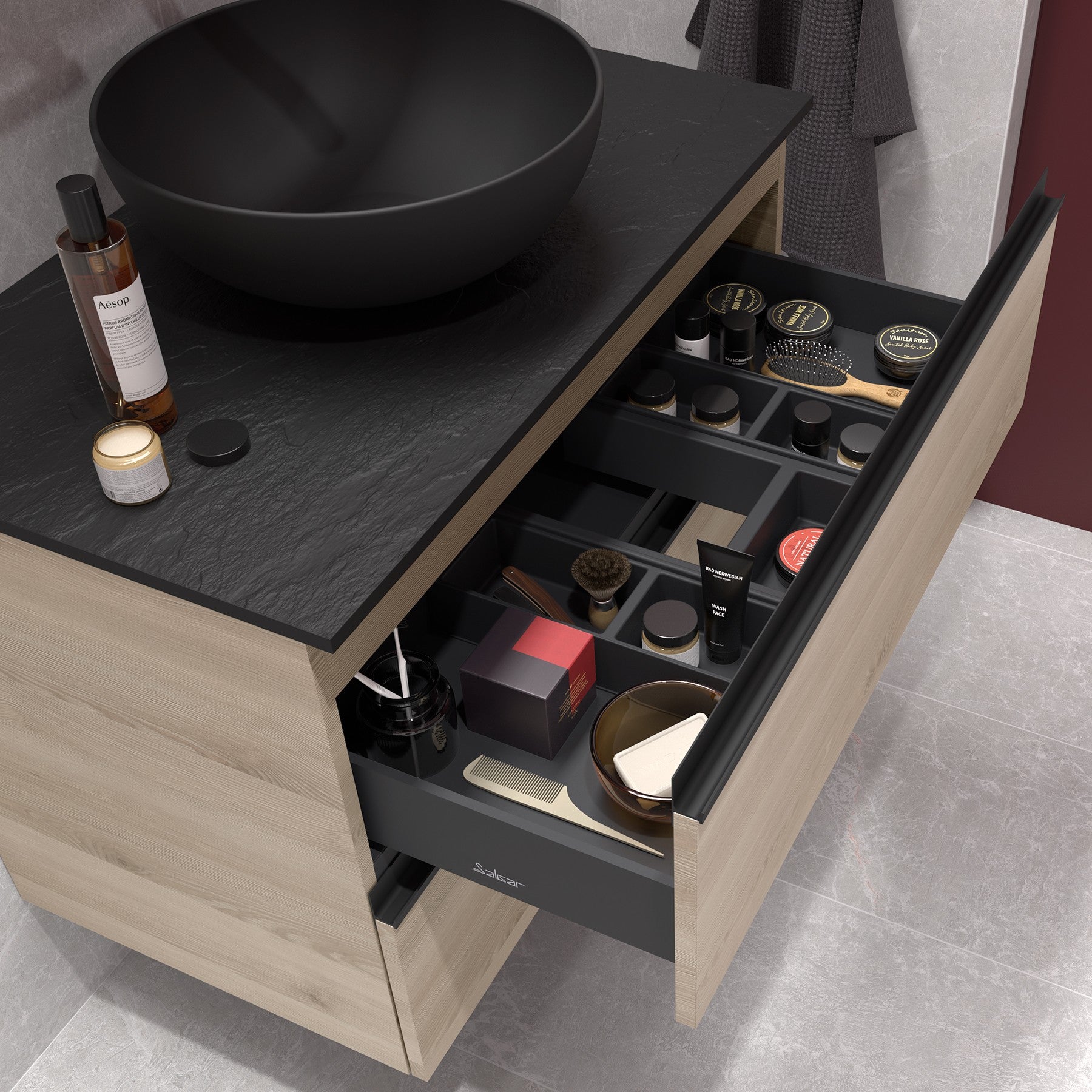 Meuble de salle de bain Spirit Salgar (2 Tiroirs)
