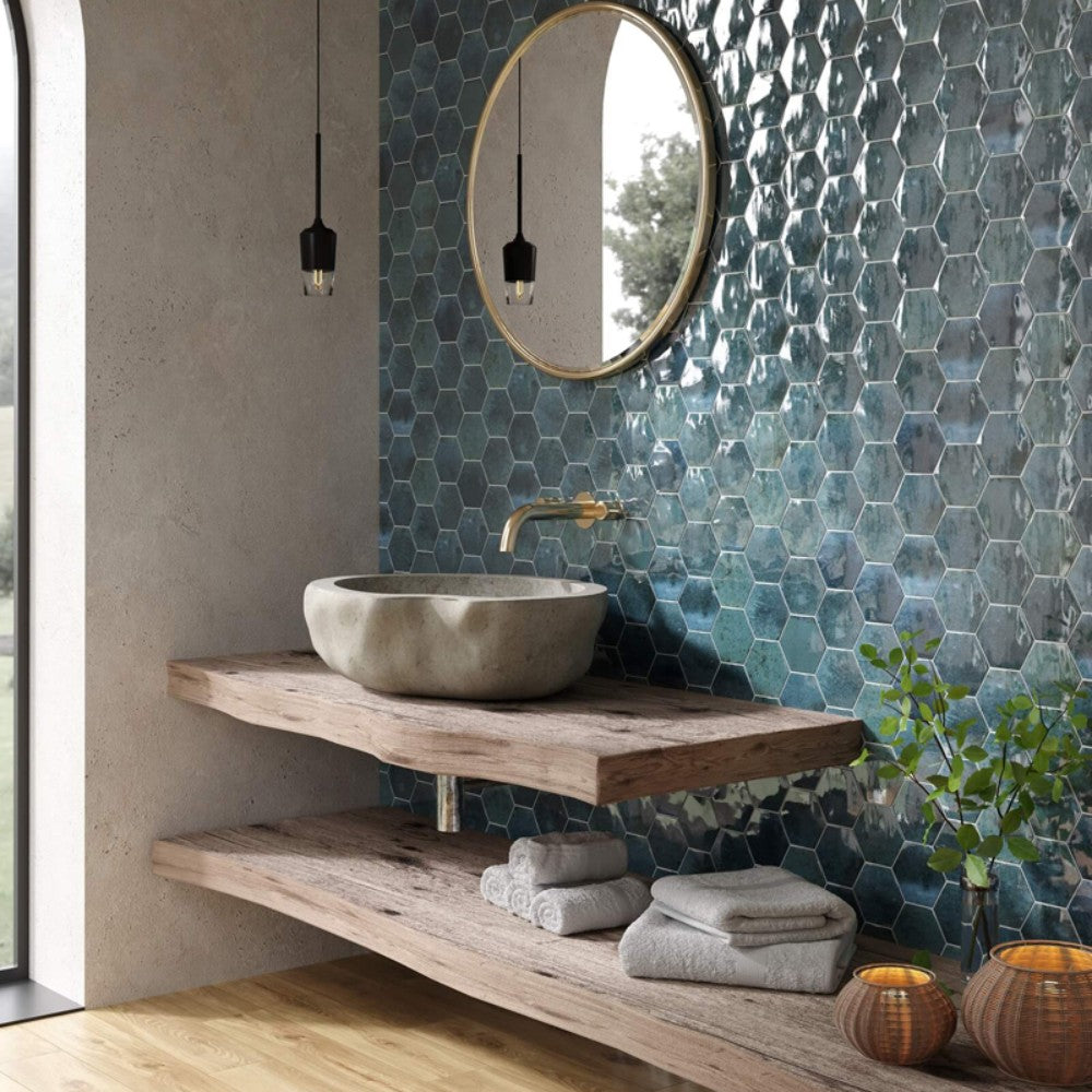 Carrelage Intérieur Artisan 10x12 Hexagonal Effet Zellige