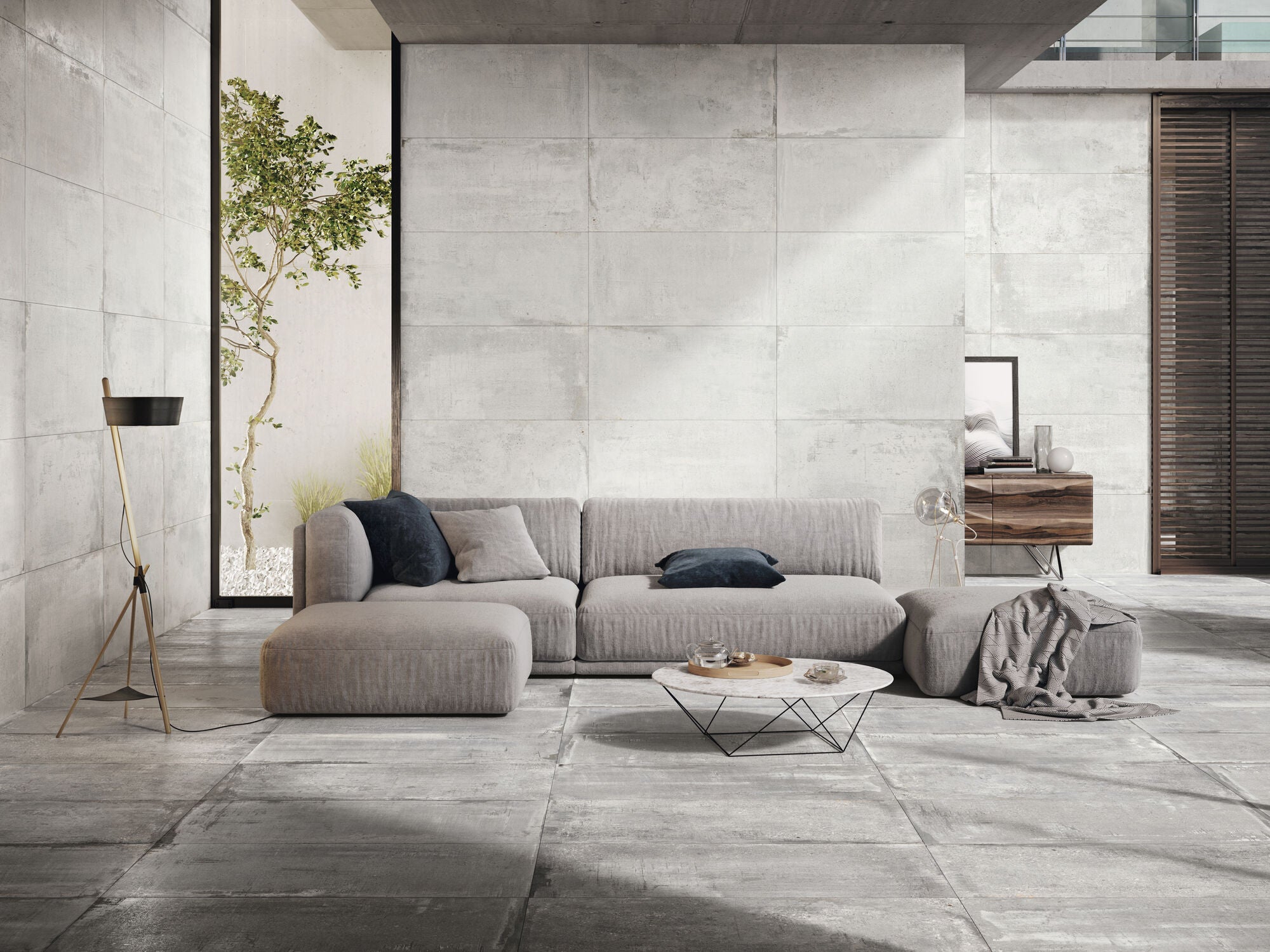 Carrelage Intérieur Detroit 60x120 Effet Béton