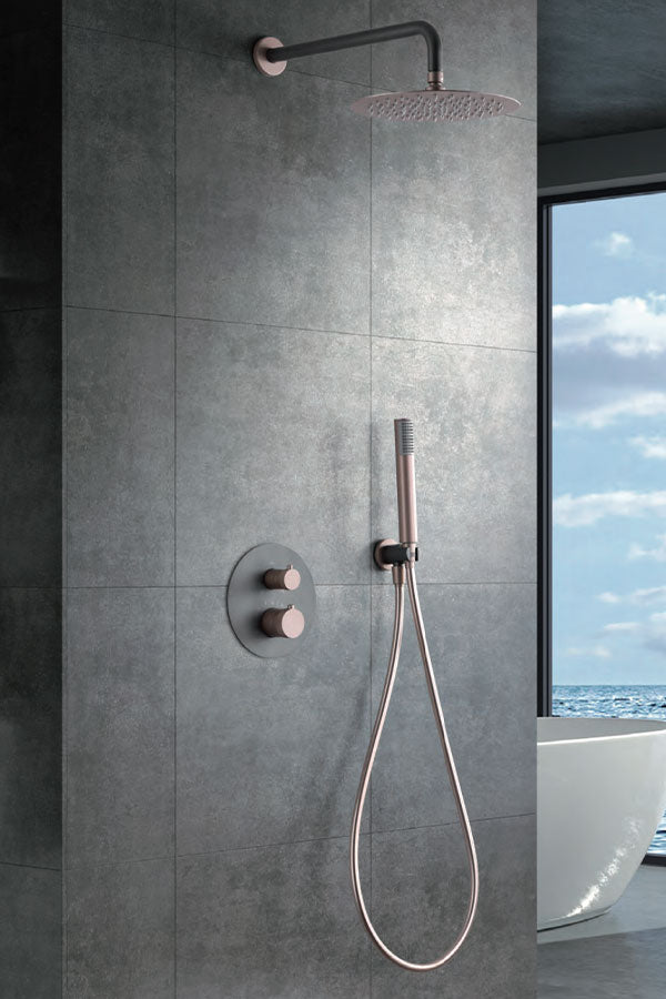 Colonne de douche encastré thermostatique série Line