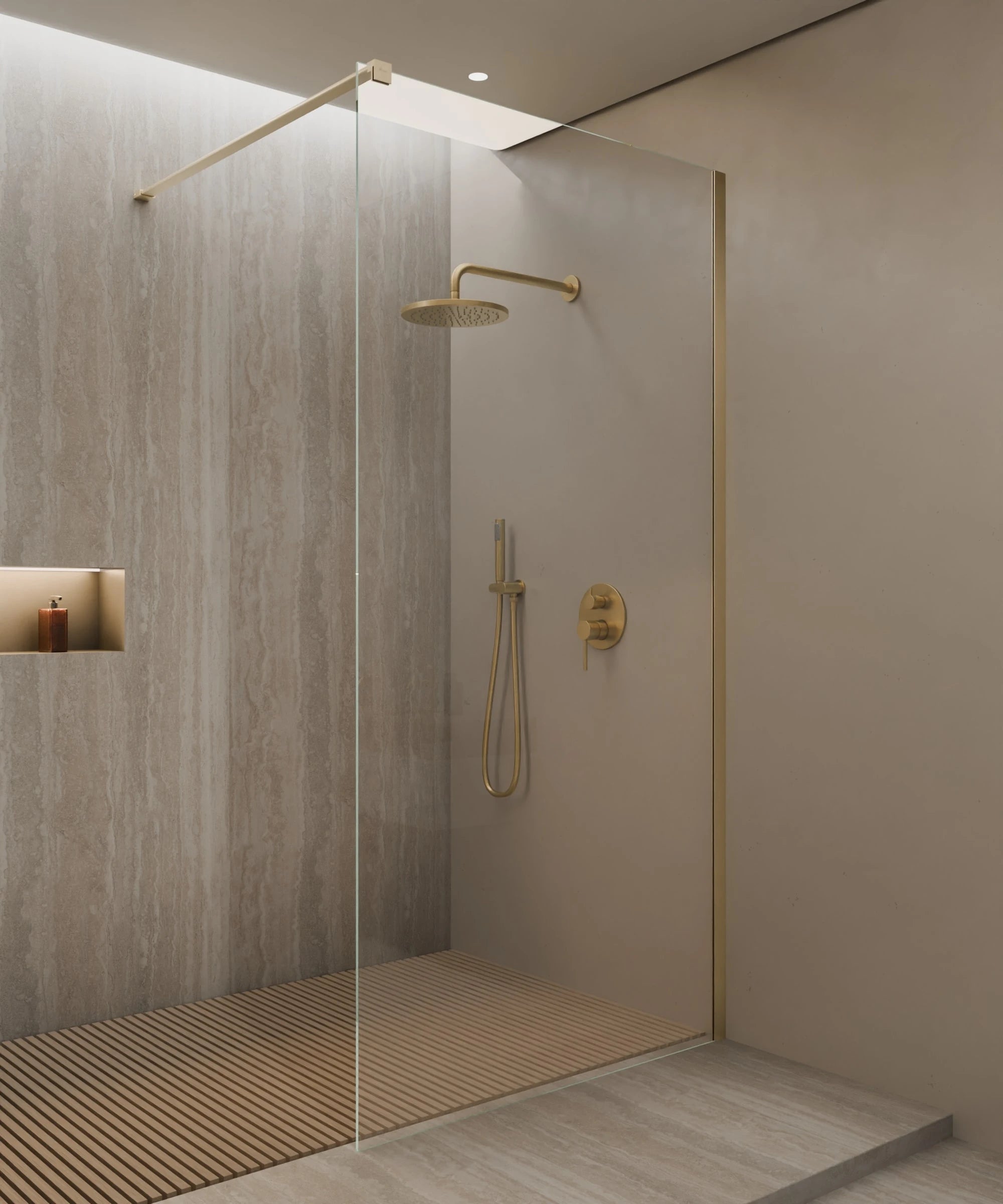 Paroi de douche fixe droite