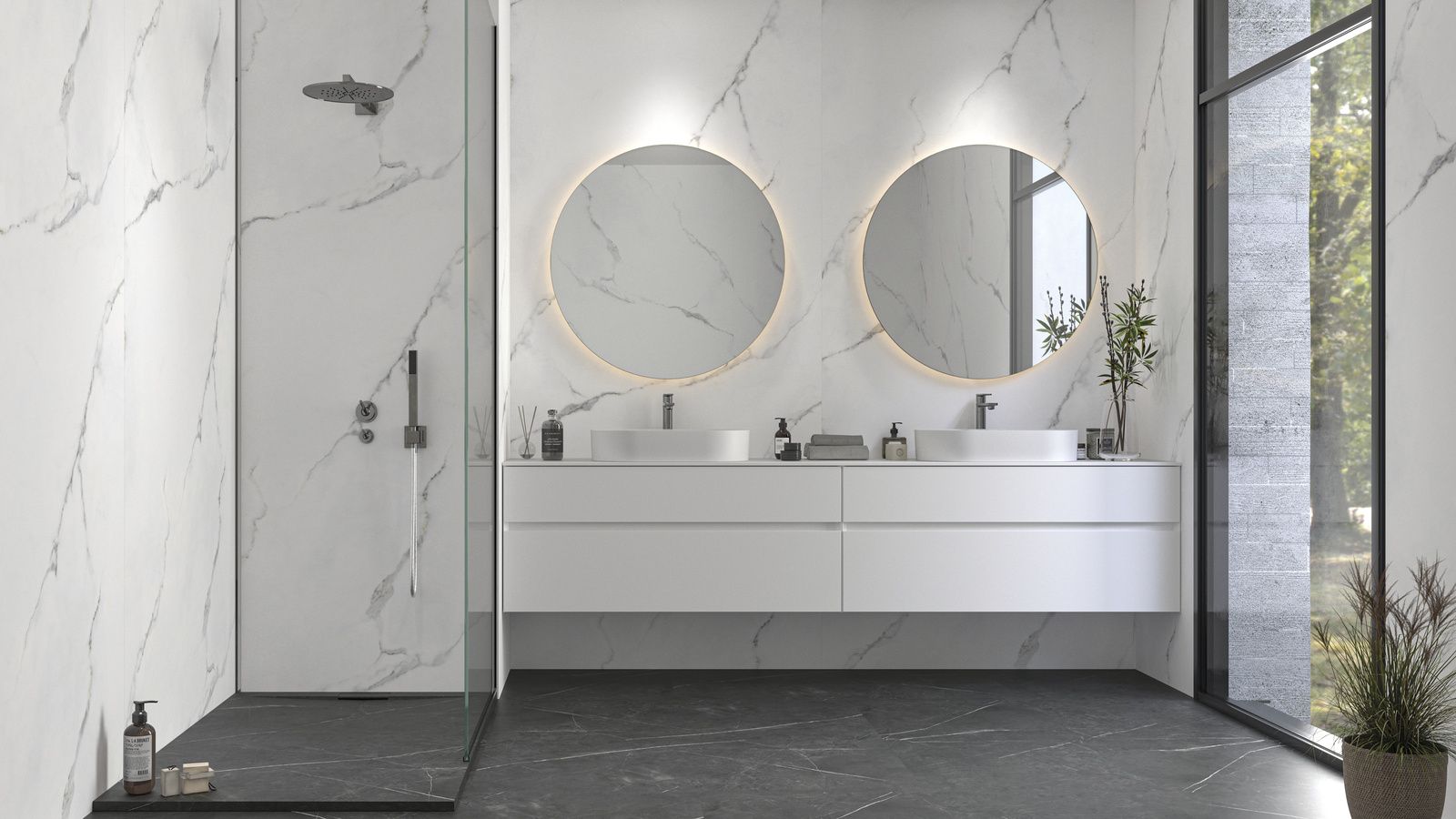 Sol Vinyle SPC Marble Zenon 600x1200 mm Effet Marbre