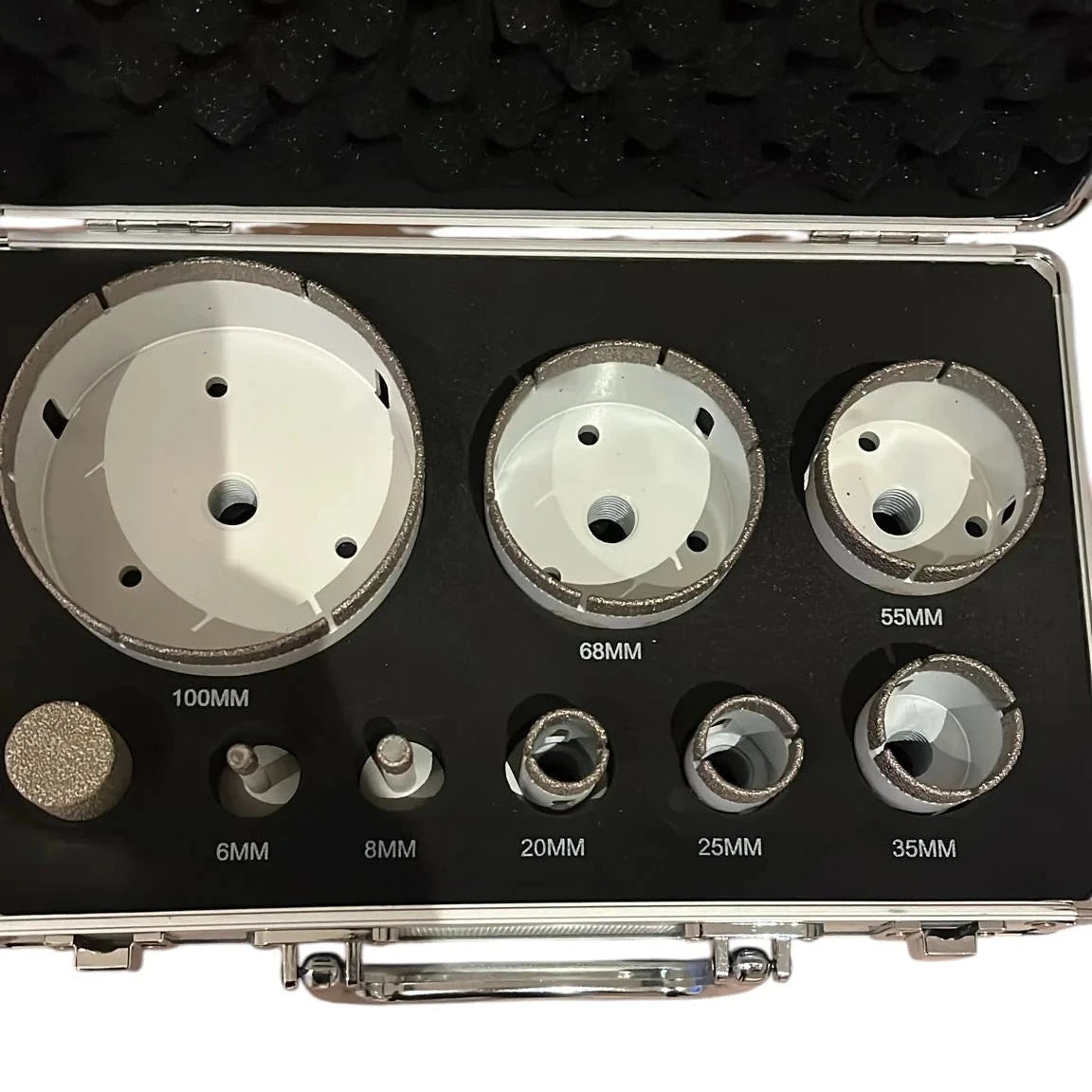 Coffret Forets Diamantés Ø 6 à 100 mm + Brazzed – Coupe Précise Pro Carrelage