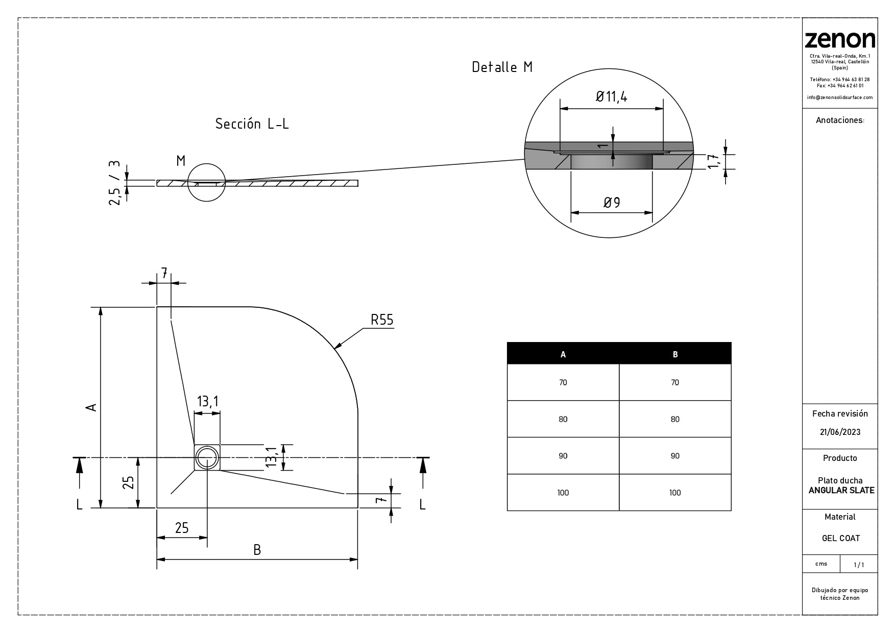 Receveur De Douche Extra Plat Série Angle