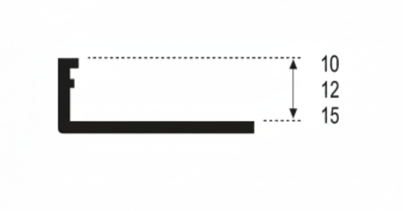 Profilé alu bronze brossé