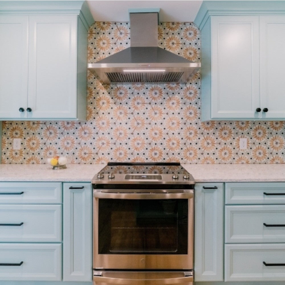 Carrelage Intérieur Bohemia 21x25 Hexagonal Effet Carreau de Ciment