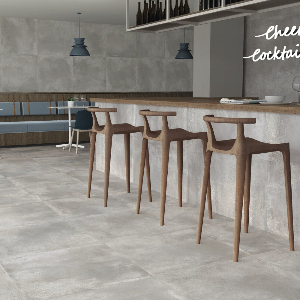 Carrelage Extérieur Industrial 80x80 Effet Béton