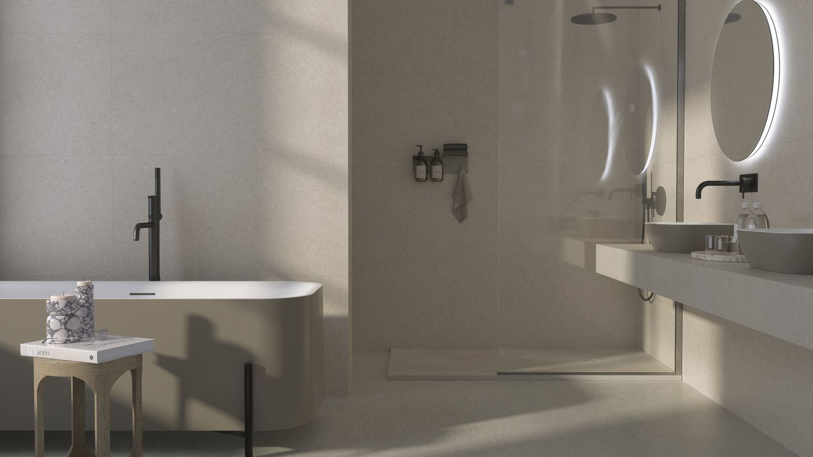 Sol Vinyle SPC Vertigo Zenon 600x1200 mm Effet Pierre