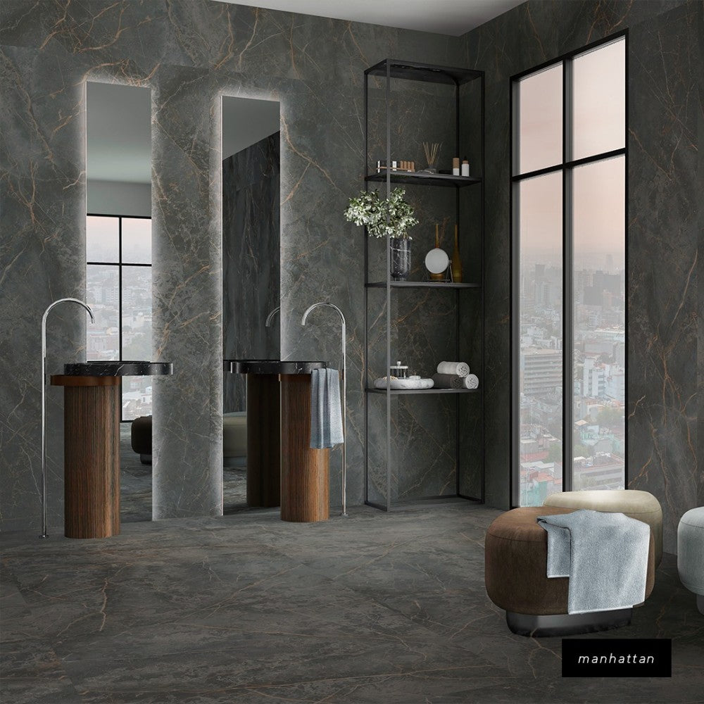 Carrelage Intérieur Manhattan 60x120 Effet Marbre