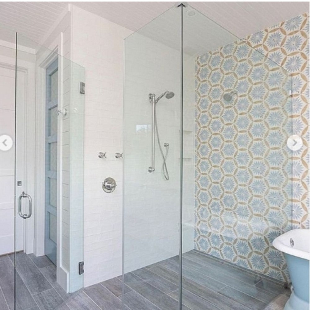 Carrelage Intérieur Bohemia 21x25 Hexagonal Effet Carreau de Ciment