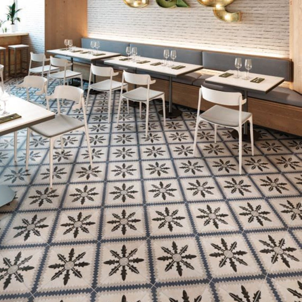 Carrelage Intérieur Evoque 25x25 Effet Carreau de Ciment