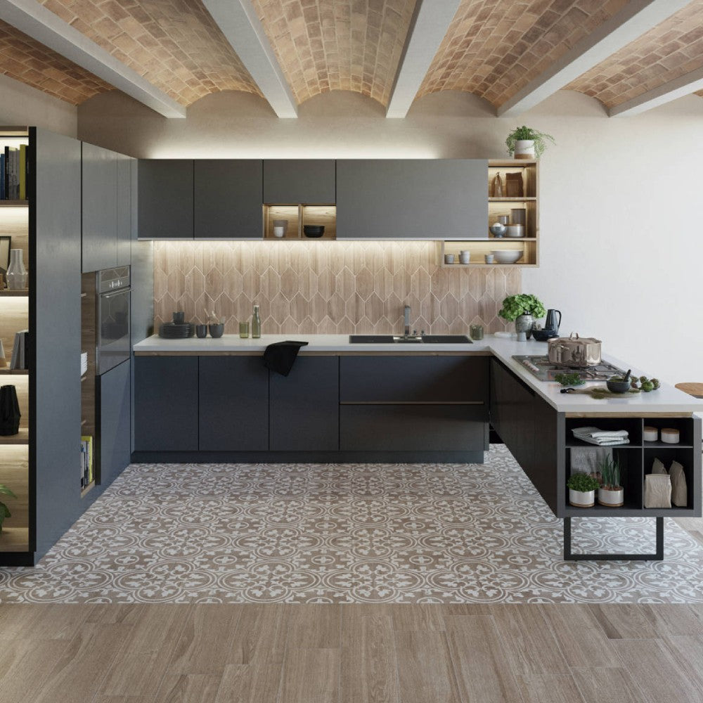 Carrelage Intérieur Maine 25x25 Effet Carreau de Ciment