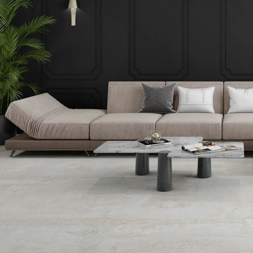 Carrelage Intérieur Oxyde 120x120 Effet Métal