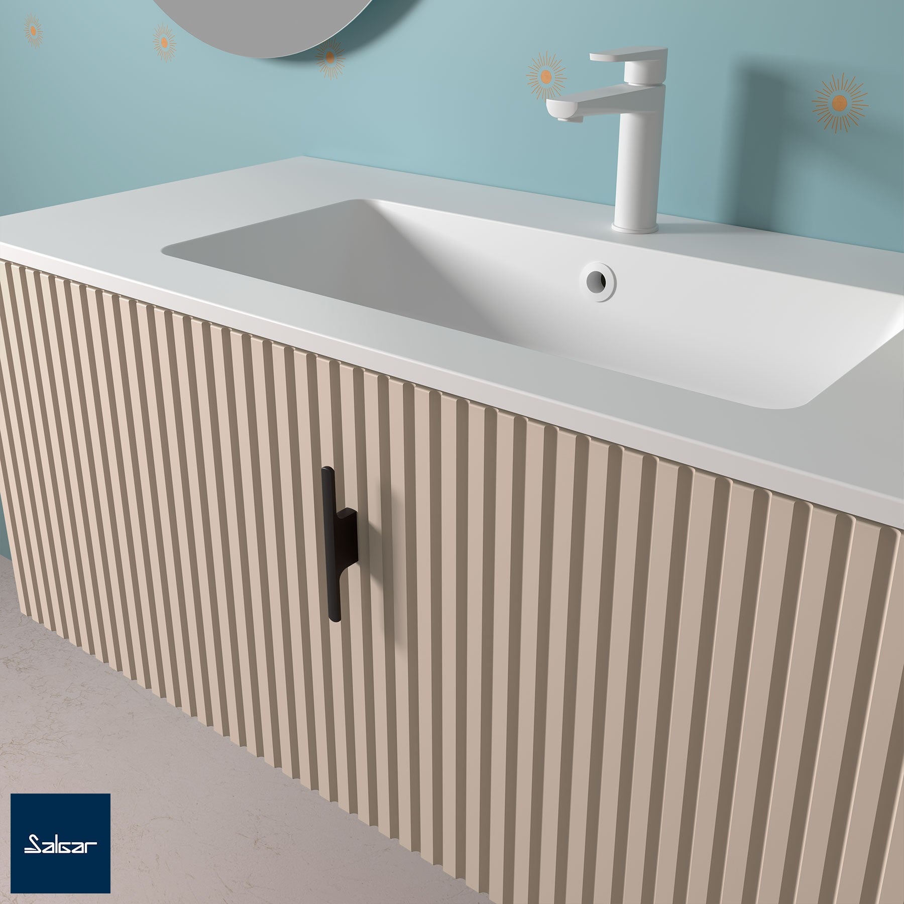 Poignée Fibi pour meuble de salle de bain Biba