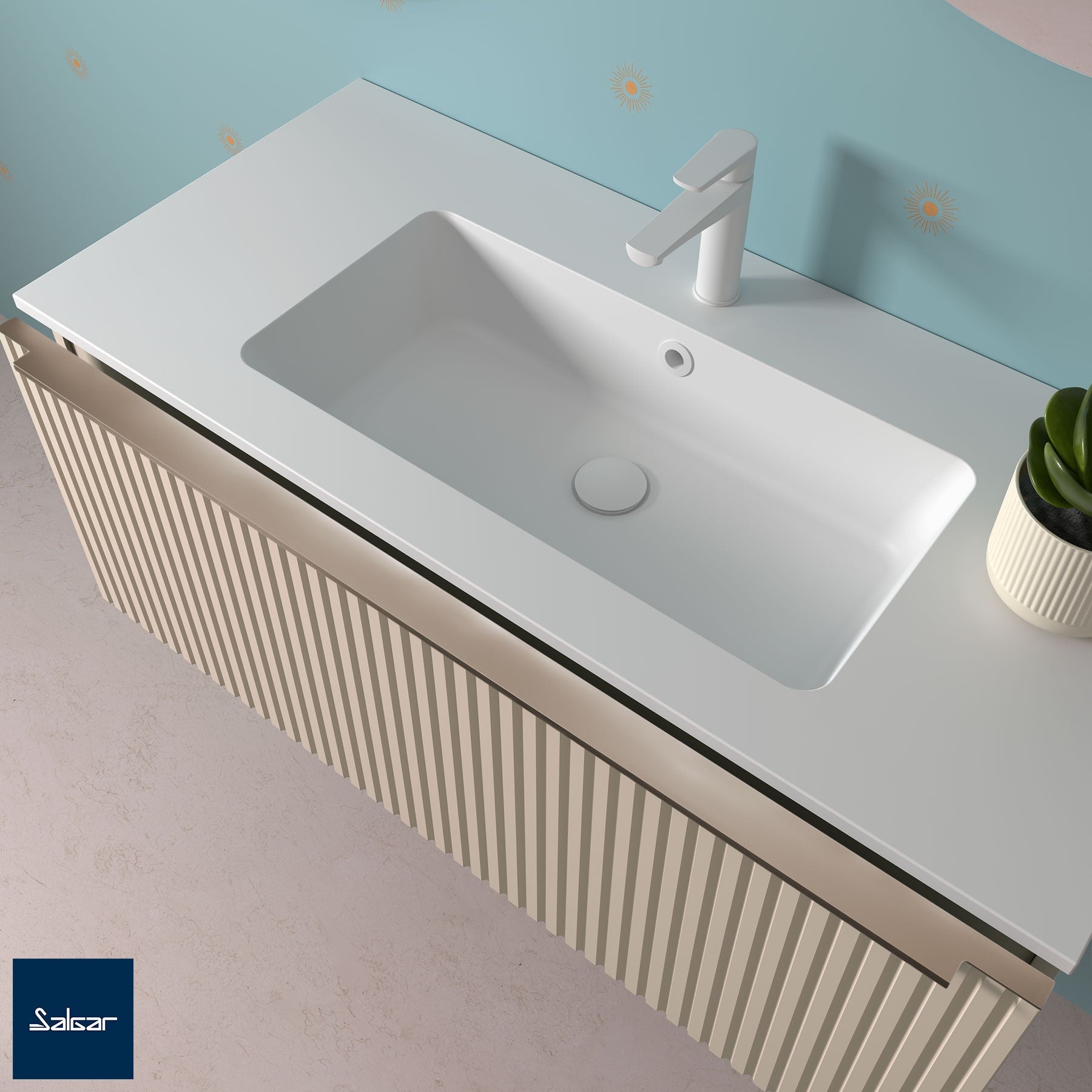 Poignée Lina pour meuble de salle de bain Biba
