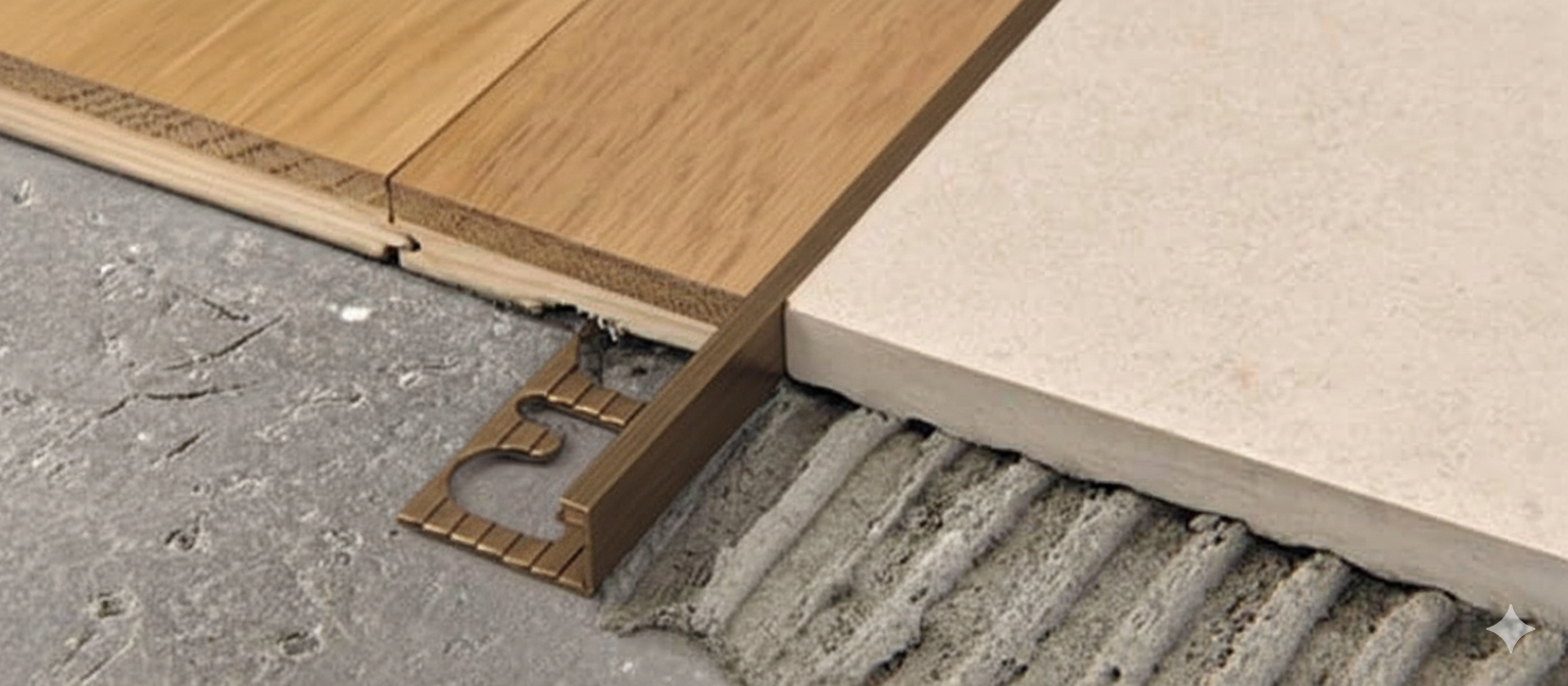 Profilé alu bronze brossé