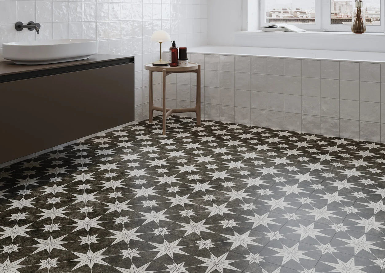 Carrelage Intérieur Precut Navarti 45x45 cm Effet Carreau de Ciment