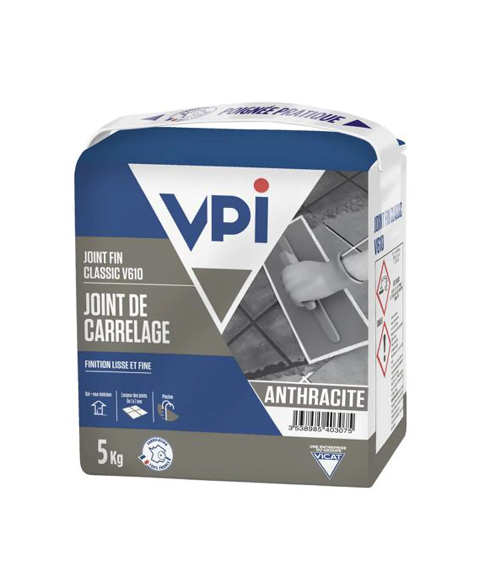 Joint fin Classic V610 – Joint carrelage intérieur