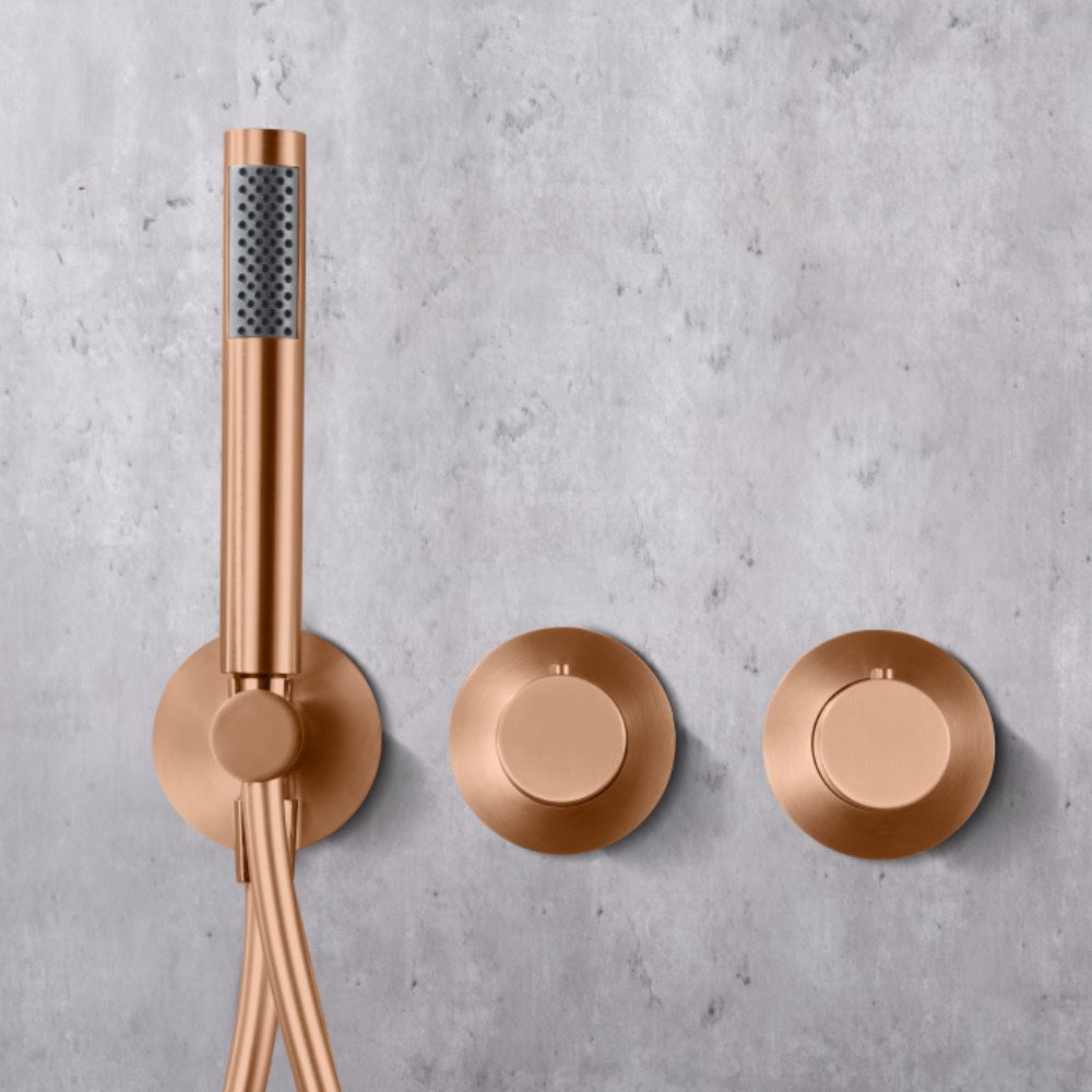 Colonne de douche encastrée thermostatique série Assen