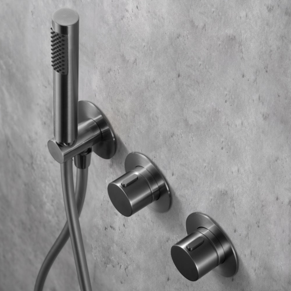 Colonne de douche encastrée thermostatique série Assen