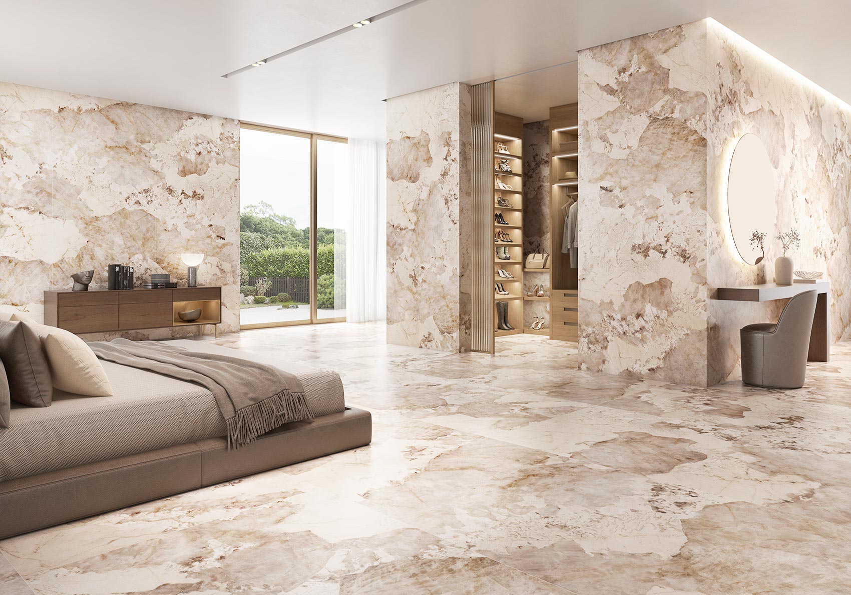 Carrelage Intérieur Patagonia 120x150 cm Effet Marbre