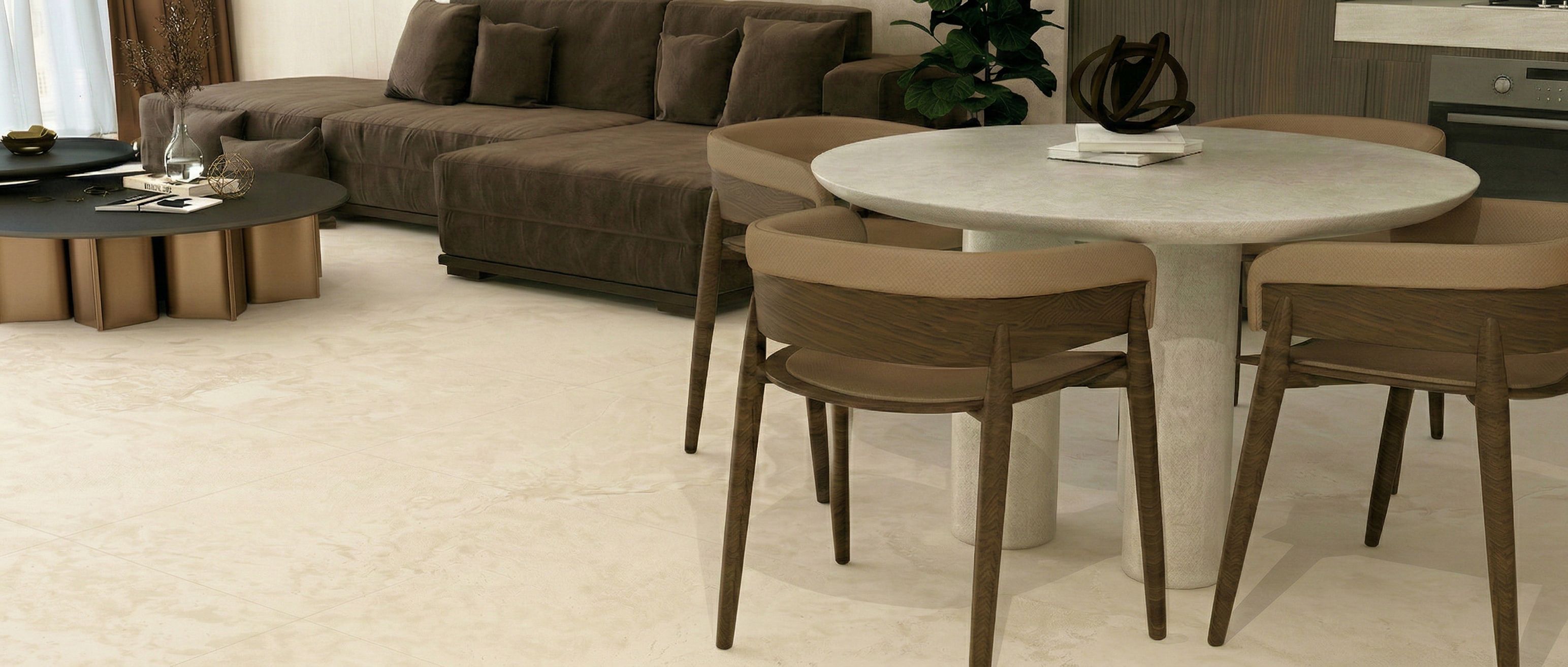 Carrelage Intérieur Travertine Etile Grès Cérame Rectifié Effet Pierre