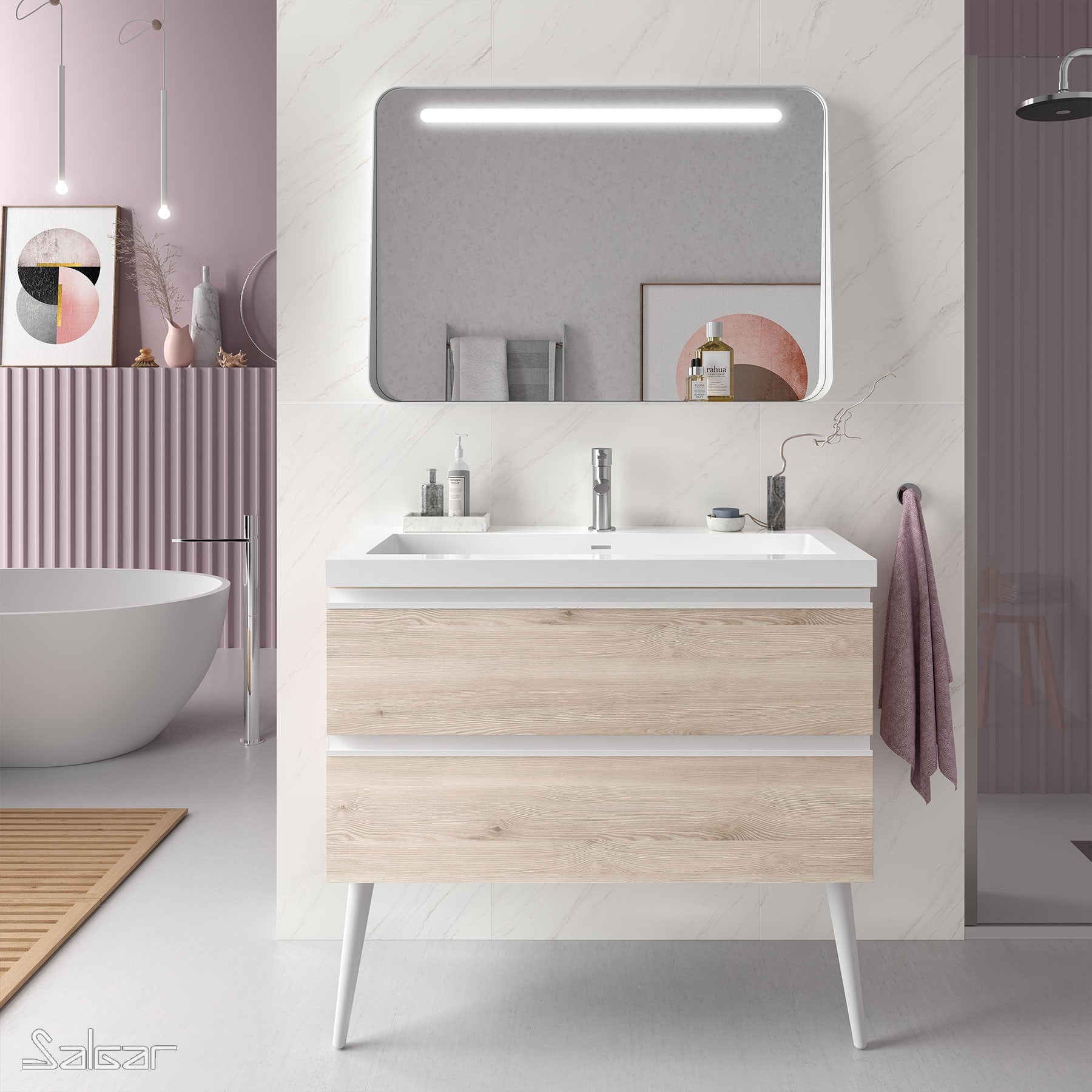 Meuble de salle de bain Spirit Salgar (2 Tiroirs)