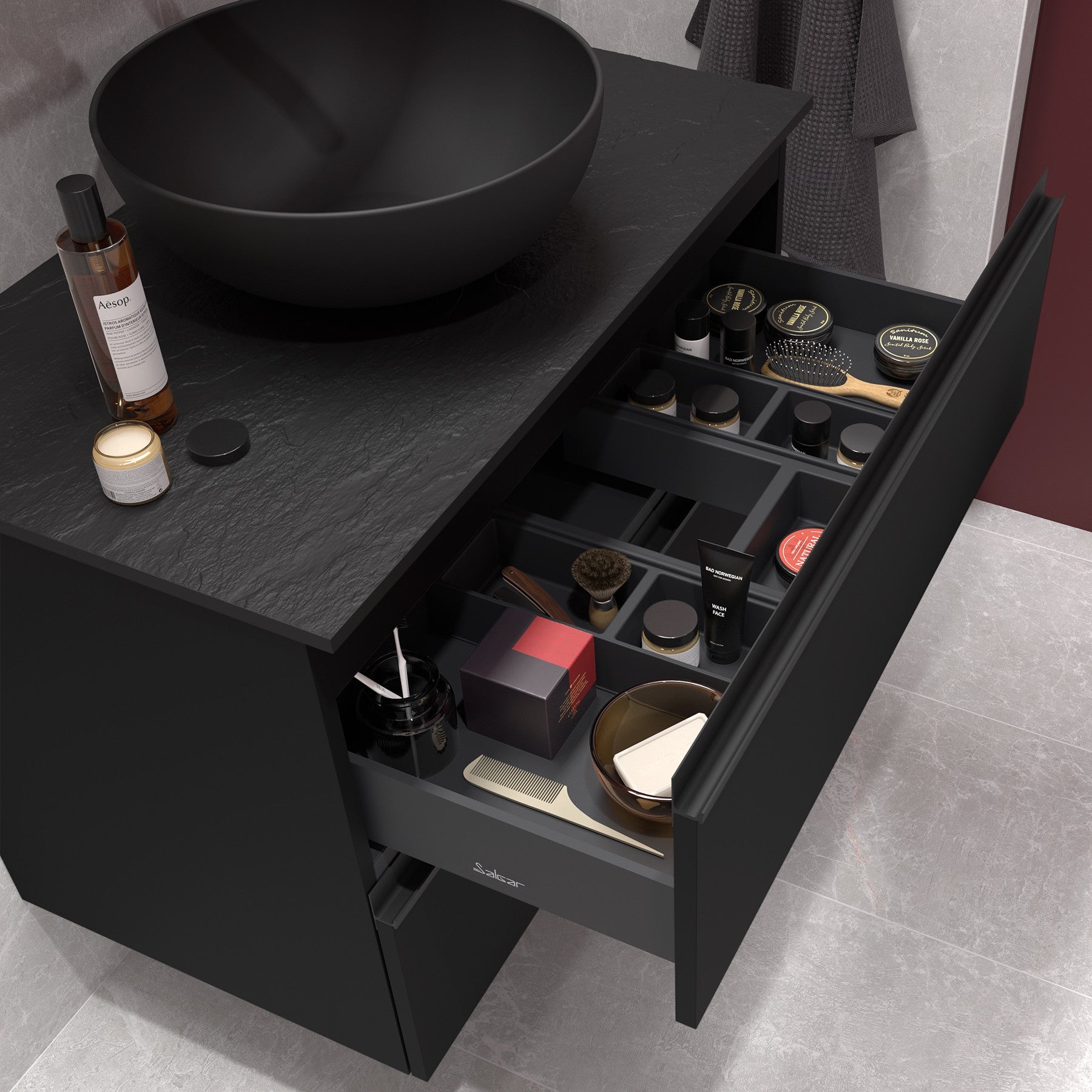 Meuble de salle de bain Spirit Salgar (2 Tiroirs)