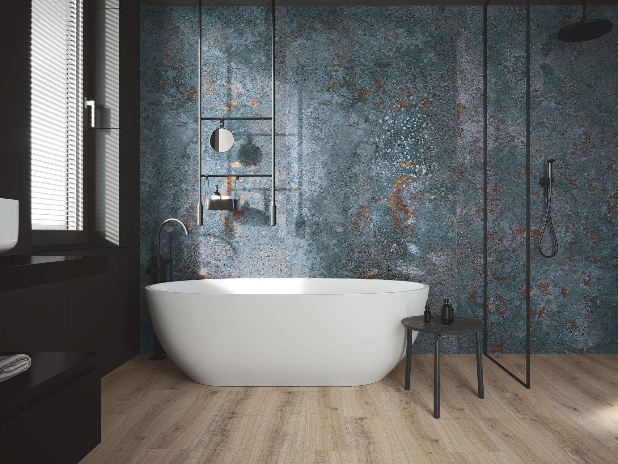 Carrelage Intérieur Bora Bora Baldocer Grès Cérame Effet Pierre Bleue