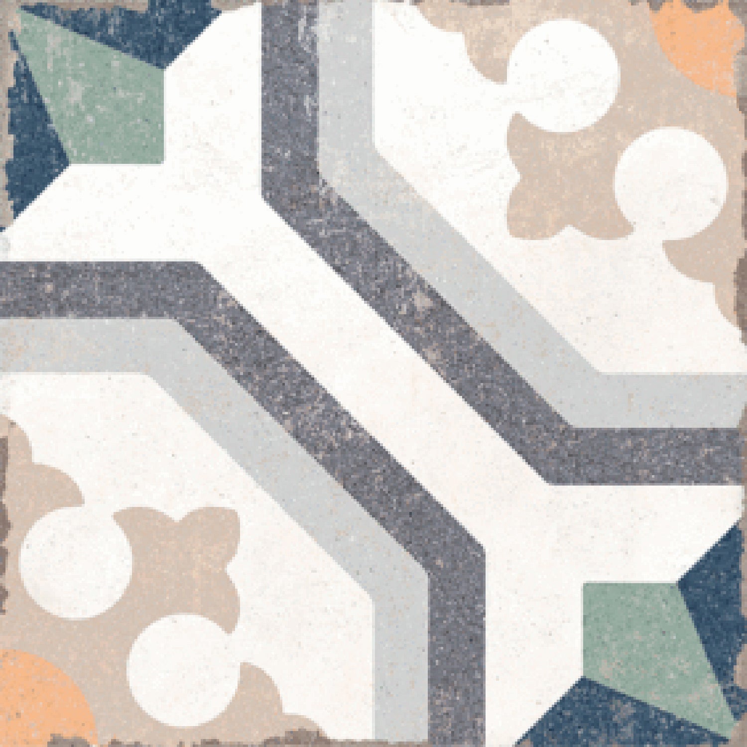 Carrelage Intérieur Gabana Nanda 20x20 cm Effet Carreau de Ciment