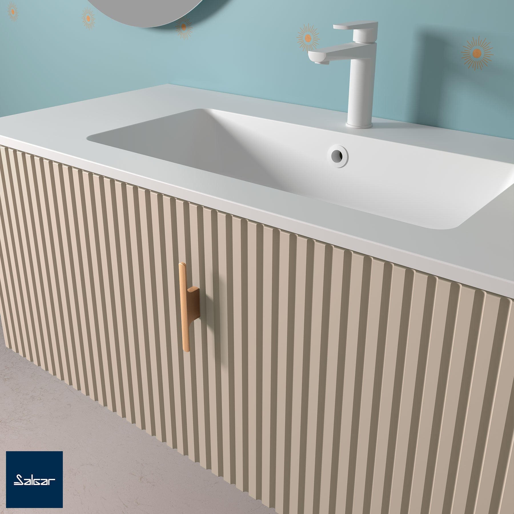 Poignée Fibi pour meuble de salle de bain Biba