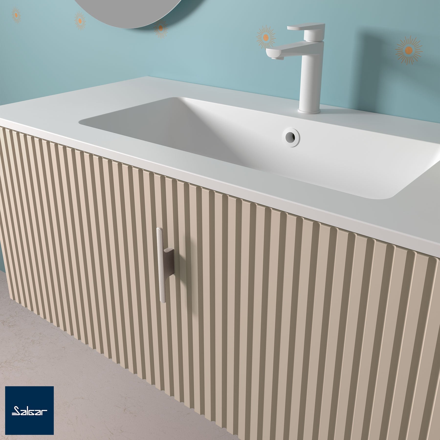 Poignée Fibi pour meuble de salle de bain Biba