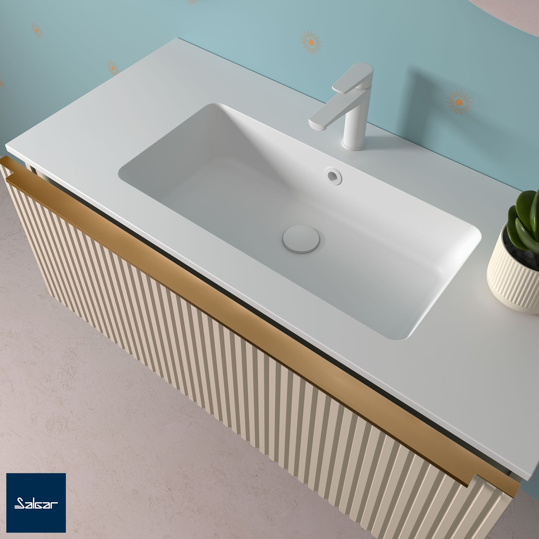 Poignée Lina pour meuble de salle de bain Biba