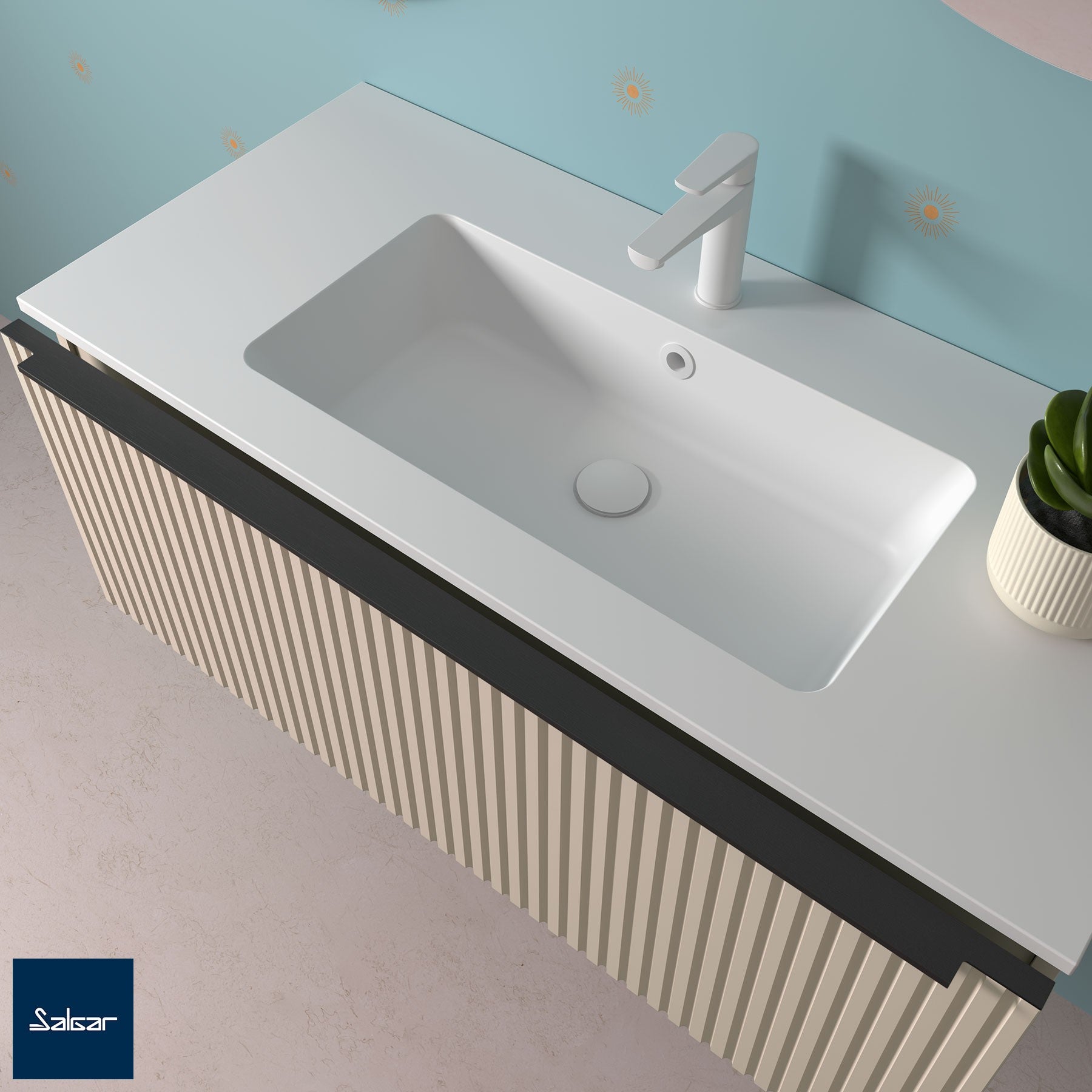 Poignée Lina pour meuble de salle de bain Biba