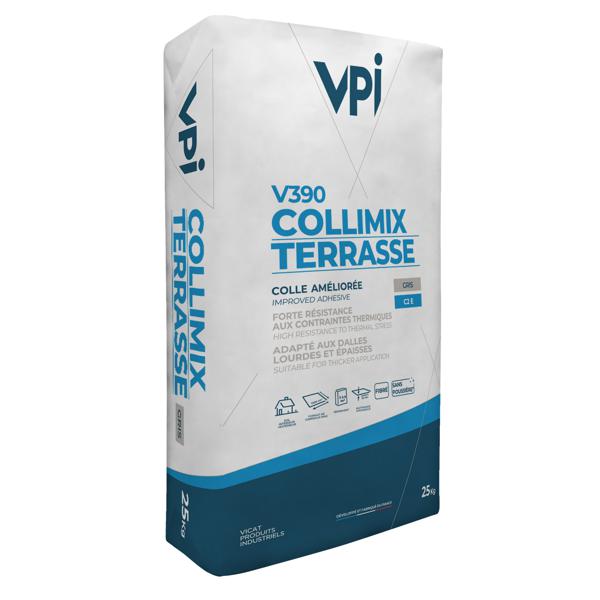 Collimix Terrasse V390 – Colle améliorée spéciale extérieur (C2E) - 25 kg