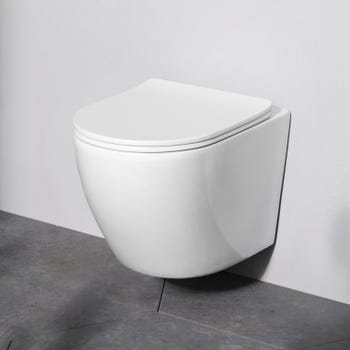 Cuvette suspendue ECOLOR BLANC BRILLANT