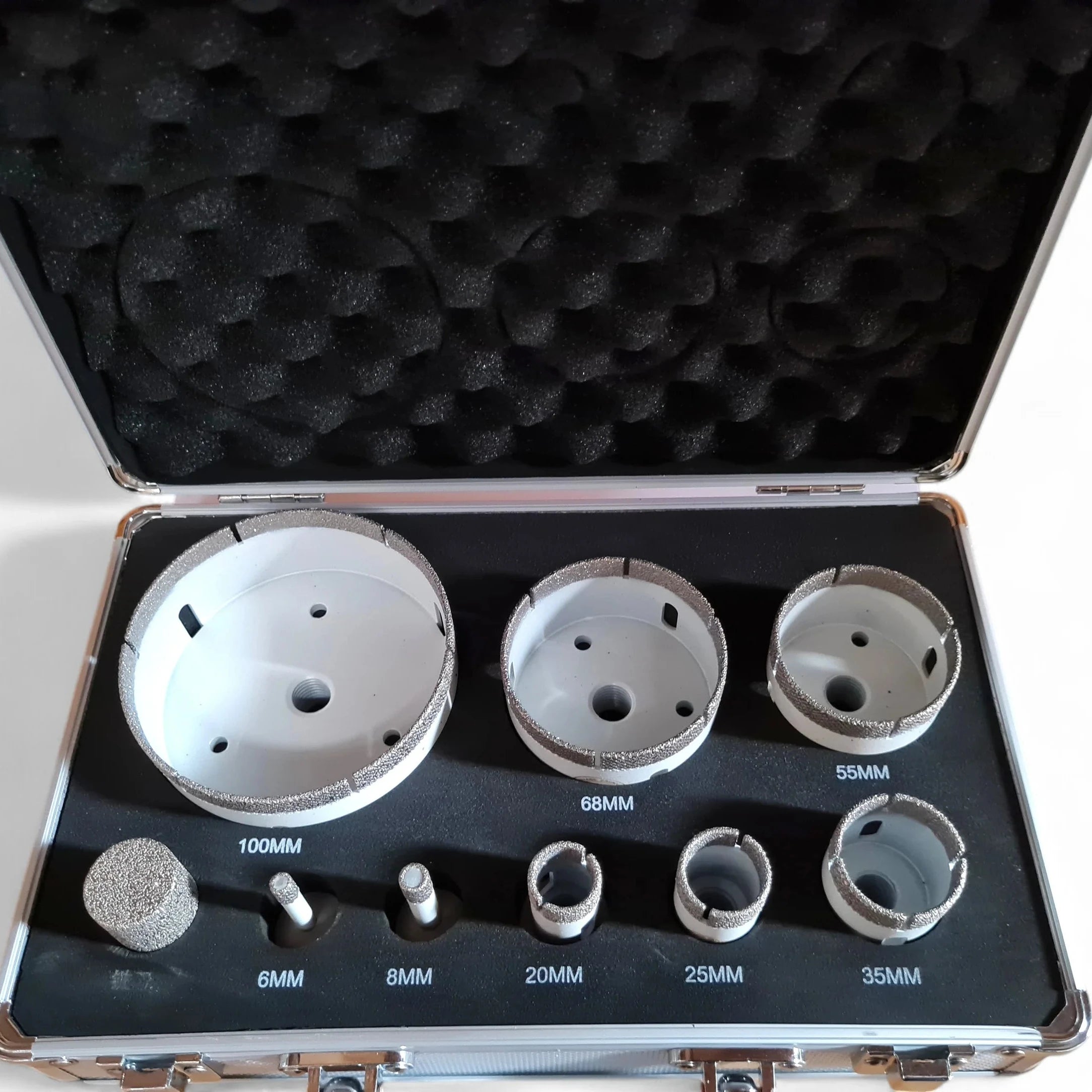 Coffret Forets Diamantés Ø 6 à 100 mm + Brazzed – Coupe Précise Pro Carrelage