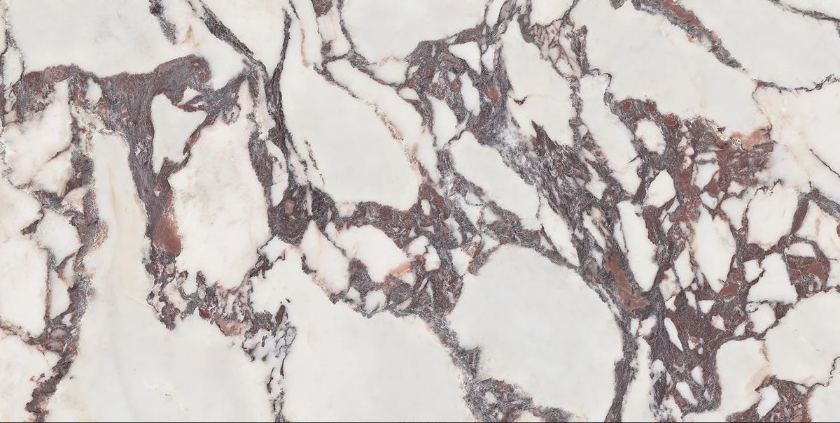 Détail du carrelage Lux Viola 60x120 cm, grès cérame rectifié effet marbre